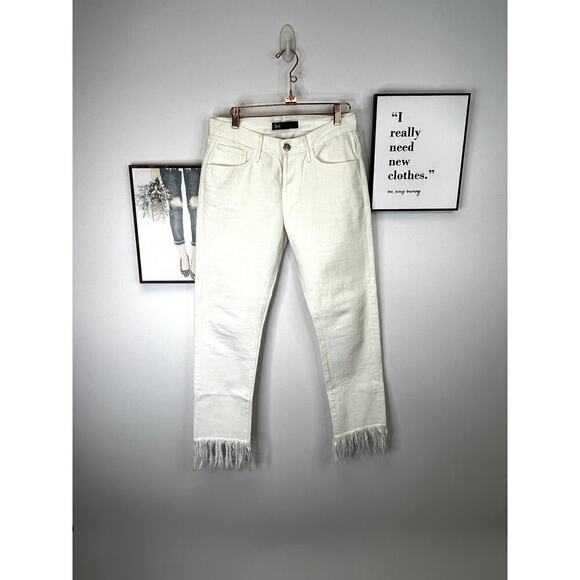 3 x 1 NYC High-Rise Straight Cropped Fringe Jeans - Picture 3 of 11